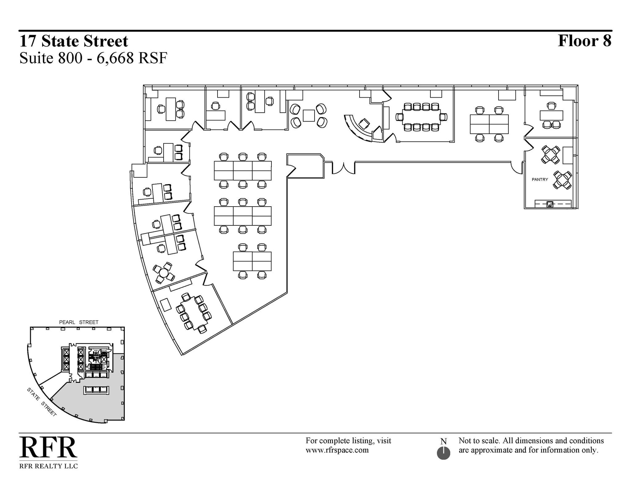 17 State St, New York, NY à louer Plan d’étage– Image 1 sur 3