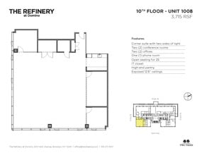 300 Kent Ave, Brooklyn, NY à louer Plan d’étage– Image 2 sur 7