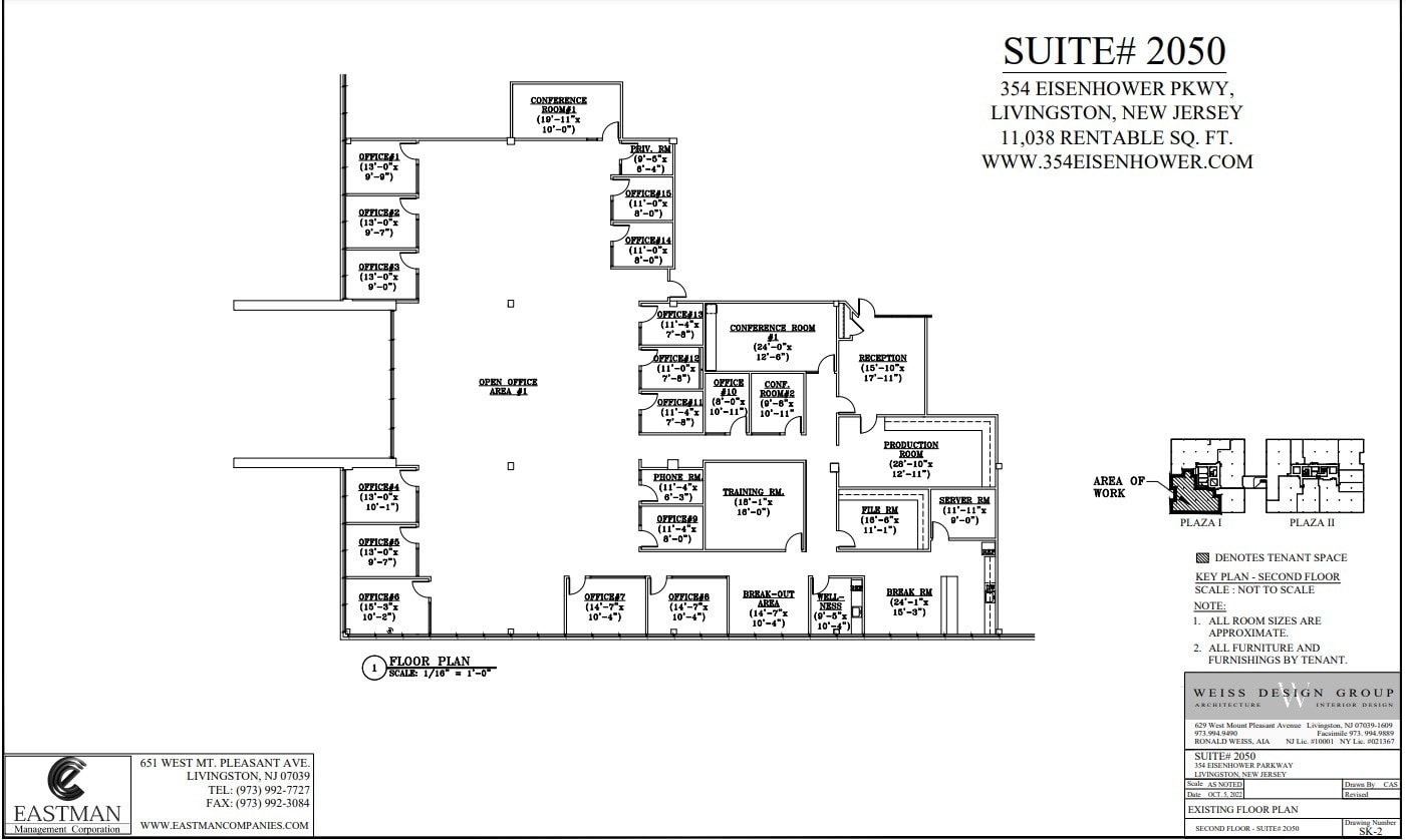 354 Eisenhower Pky, Livingston, NJ à louer Plan d’étage– Image 1 sur 1