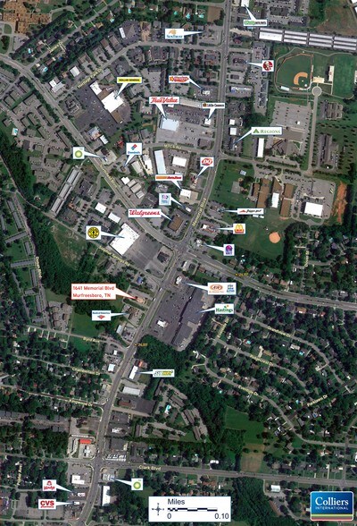 1641 Memorial Blvd, Murfreesboro, TN à louer - Aérien – Image 2 sur 4