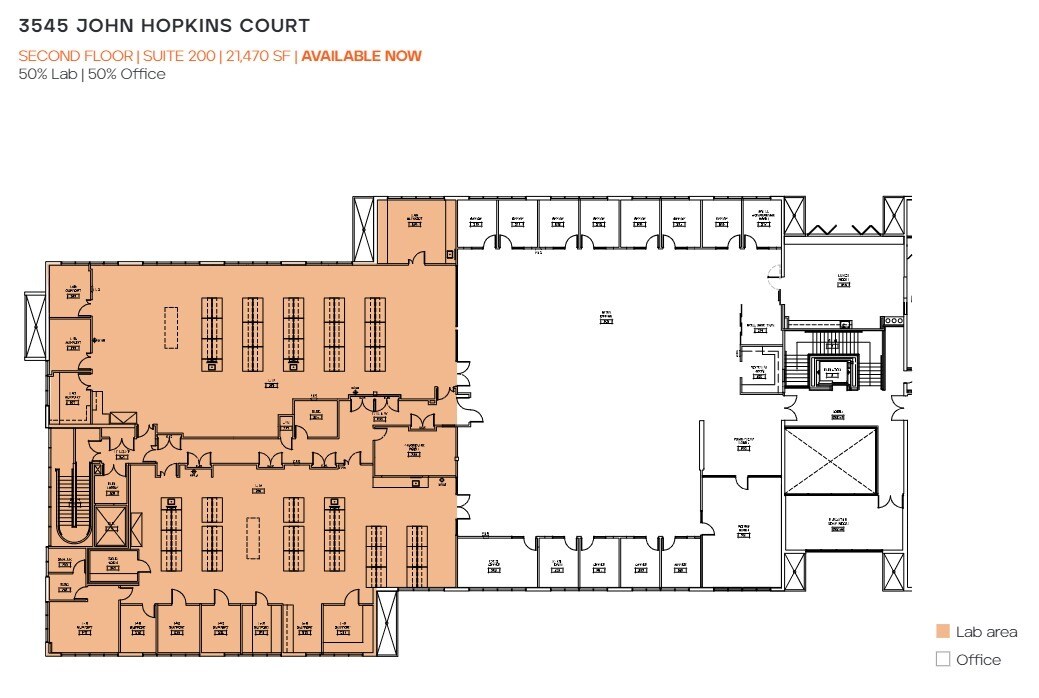 3545-3575 John Hopkins Ct, San Diego, CA à louer Plan d’étage– Image 1 sur 1