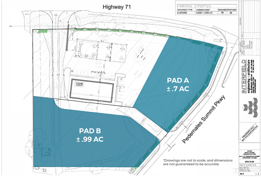 State Hwy 71 & Pedernales Summit Pkwy, Spicewood, TX à louer - Plan de site – Image 1 sur 1