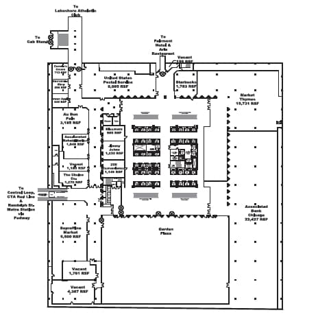 200 E Randolph St, Chicago, IL à louer Plan d’étage– Image 1 sur 1