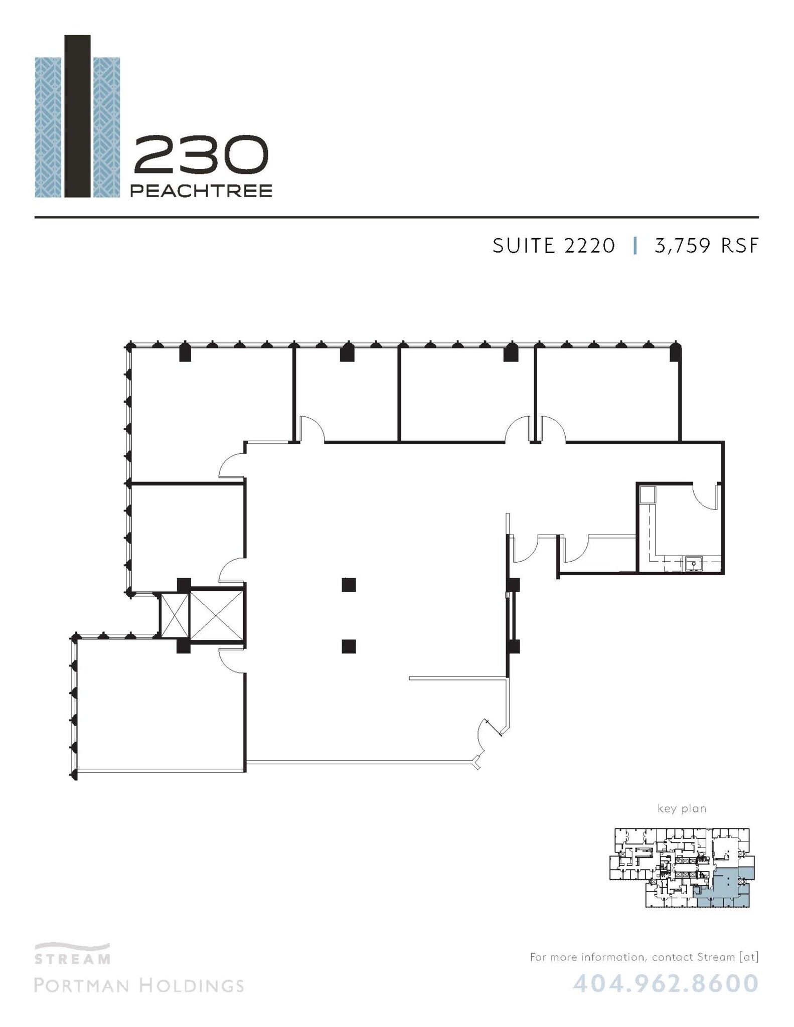 230 Peachtree St NW, Atlanta, GA à louer Plan de site– Image 1 sur 1