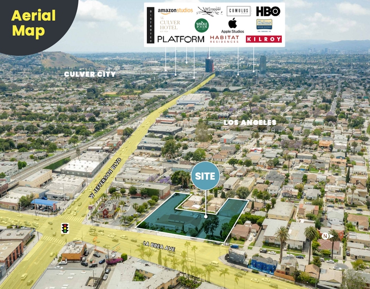 3043 S La Brea Ave, Los Angeles, CA à vendre - Aérien – Image 2 sur 4