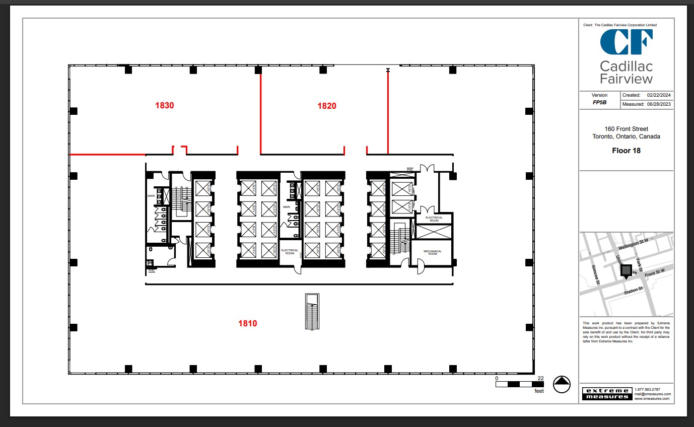 160 Front St W, Toronto, ON à louer Plan d’étage– Image 1 sur 1