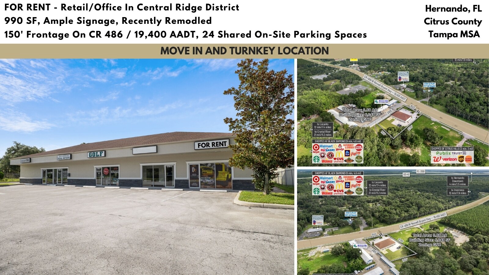 1298 E Norvell Bryant Hwy, Hernando, FL à louer Photo de l’immeuble– Image 1 sur 19