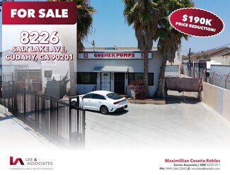 Plus de détails pour 8226 Salt Lake Ave, Cudahy, CA - Industriel/Logistique à vendre