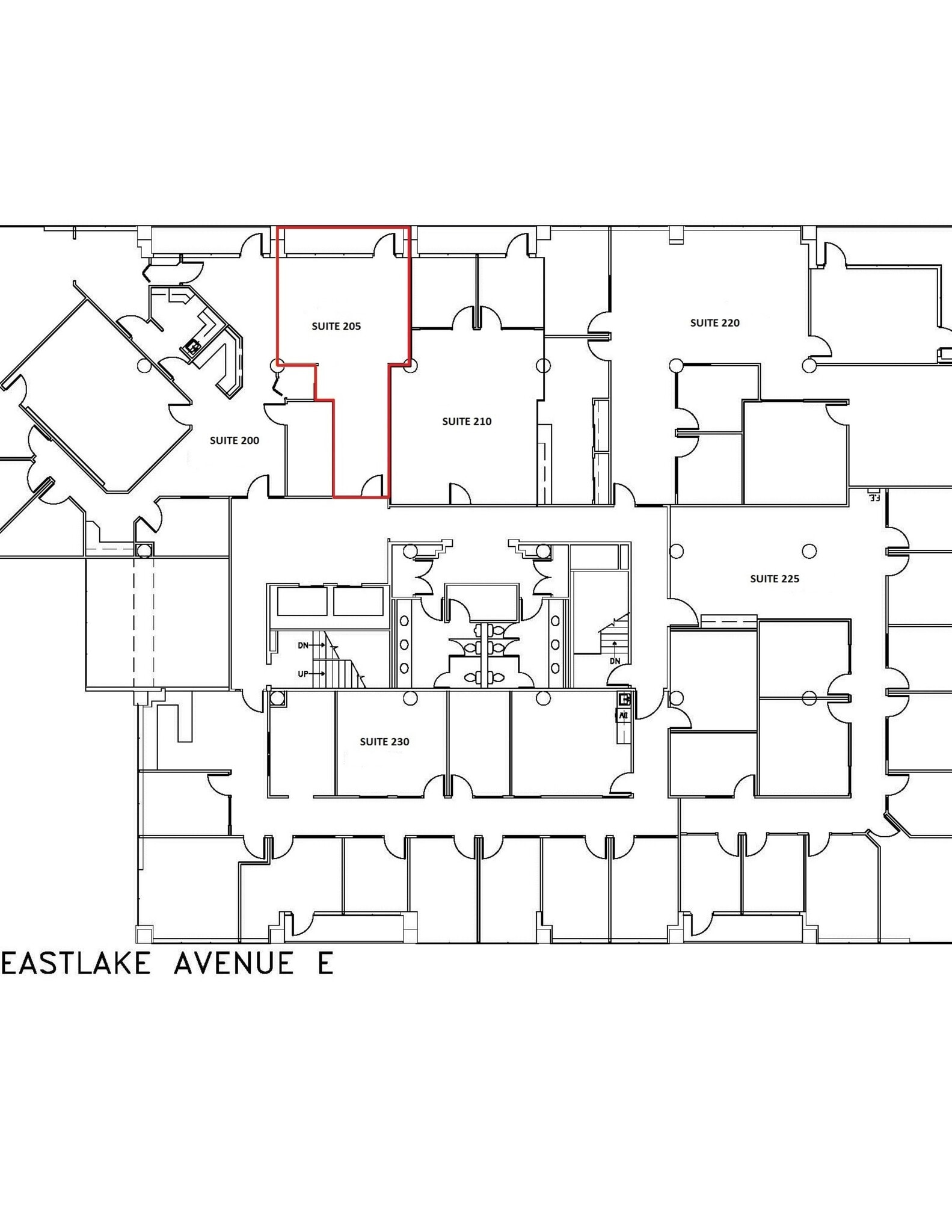 2825 Eastlake Ave E, Seattle, WA à louer Plan de site– Image 1 sur 1