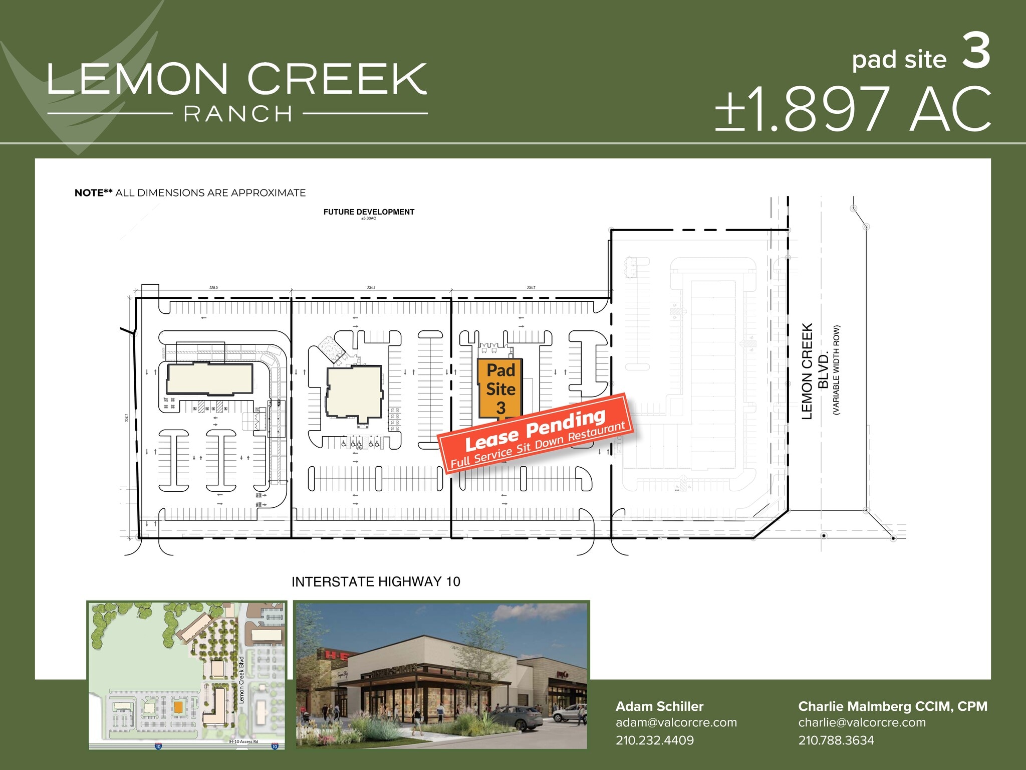 I-10 W & Balcones Creek Dr, Boerne, TX à louer Plan de site– Image 1 sur 1