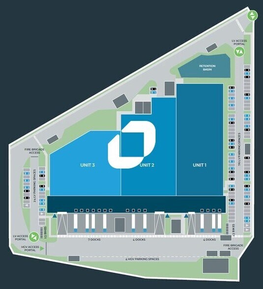 Local d’activités dans ÉRAGNY-SUR-OISE à louer - Plan de site – Image 3 sur 3