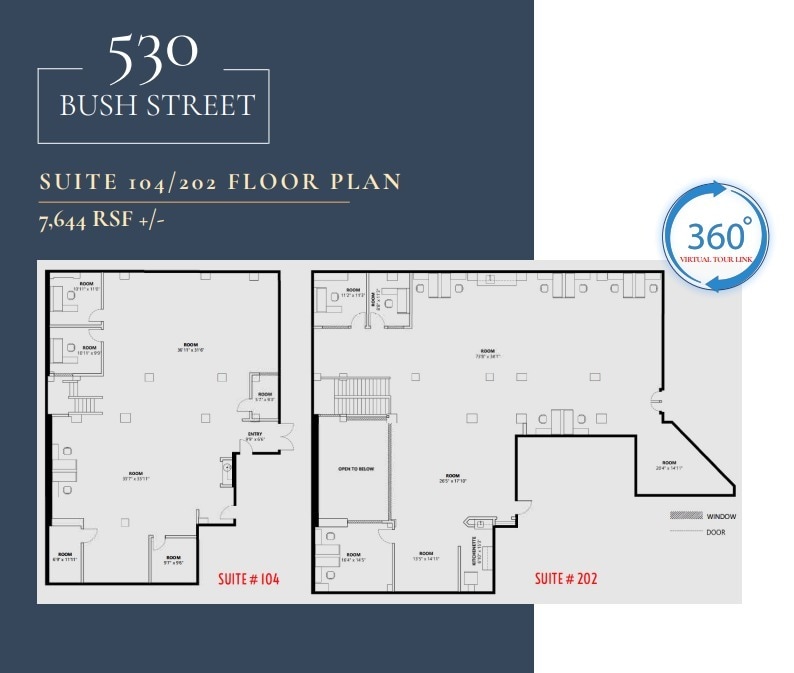 530 Bush St, San Francisco, CA à louer Plan d’étage– Image 1 sur 1