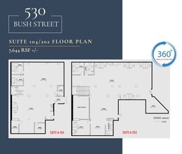 530 Bush St, San Francisco, CA à louer Plan d’étage– Image 1 sur 1