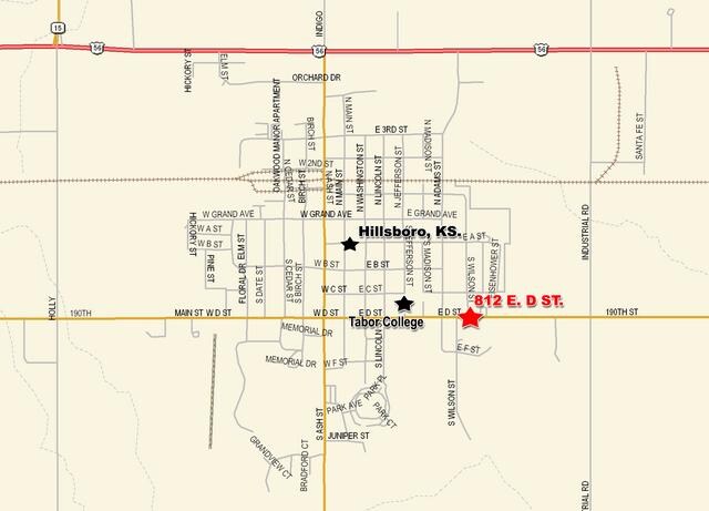 812 E D St, Hillsboro, KS à vendre - Aérien – Image 2 sur 8