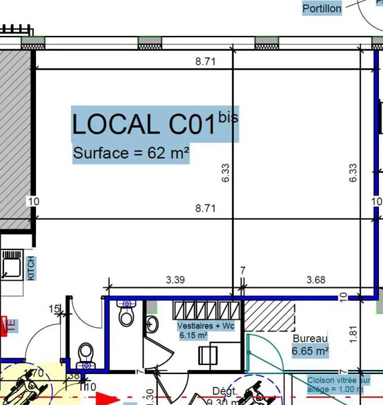 Bureau dans Venelles à vendre - Plan d’étage – Image 3 sur 3