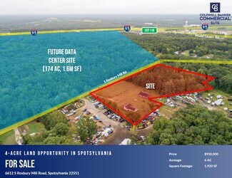 Plus de détails pour 6612 S Roxbury Mill Rd, Spotsylvania, VA - Terrain à vendre