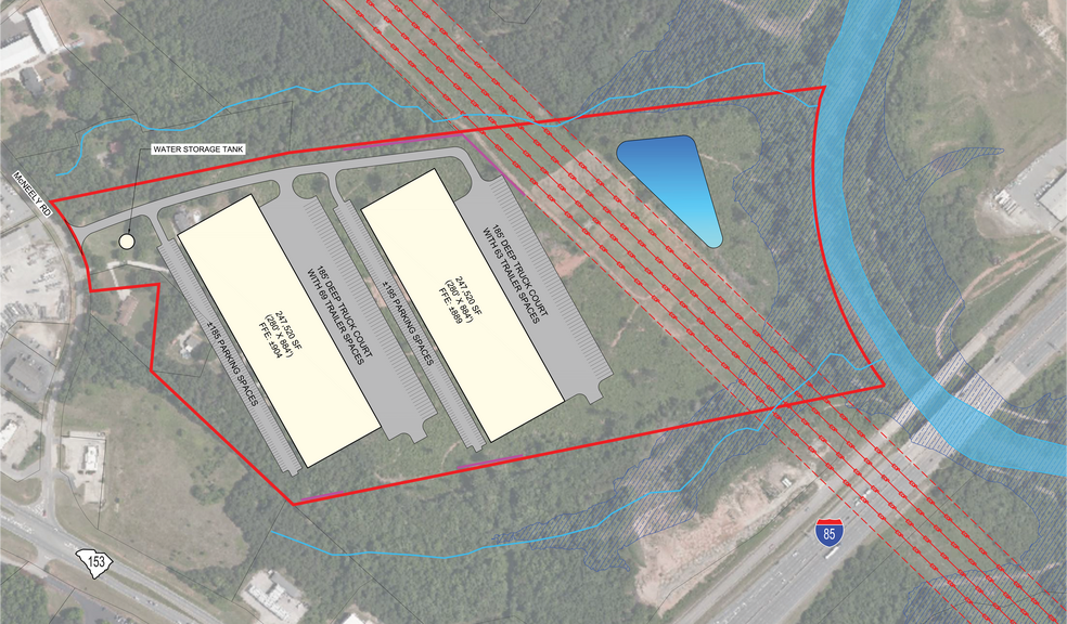 McNeely Rd, Piedmont, SC à louer - Plan de site – Image 2 sur 3