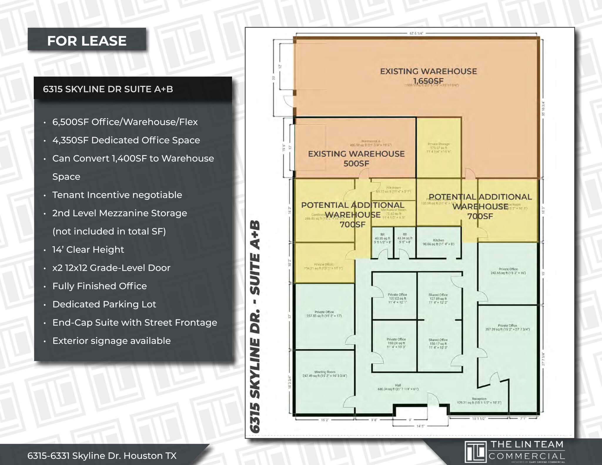 6315-6331 Skyline Dr, Houston, TX à louer Plan de site– Image 1 sur 41