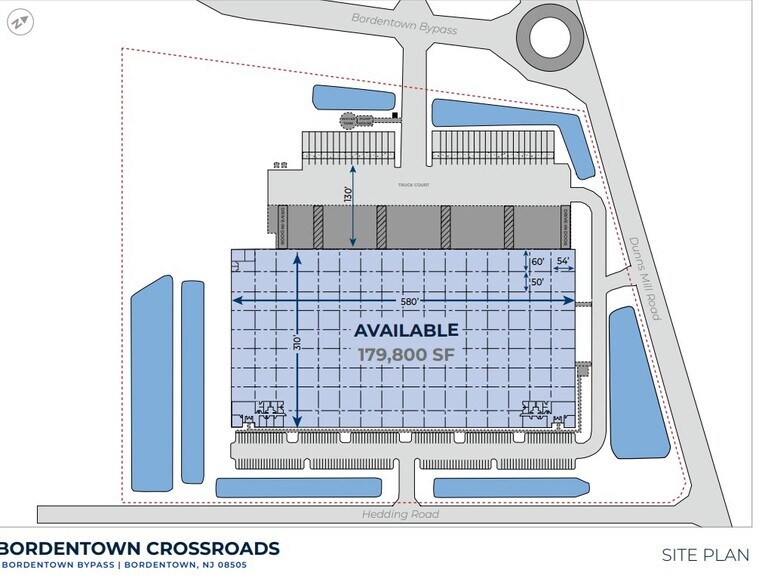 1 Bordentown Bypass, Bordentown, NJ à louer - Plan de site – Image 2 sur 2