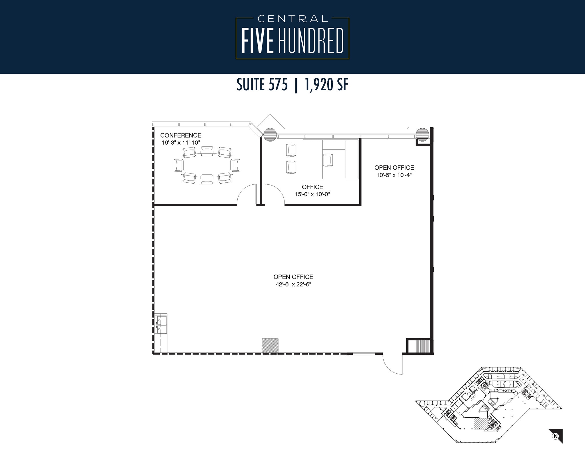 500 N Central Expy, Plano, TX à louer Plan d’étage– Image 1 sur 1