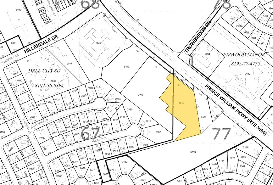 3985 Prince William Pky, Woodbridge, VA à louer - Plan cadastral – Image 2 sur 10