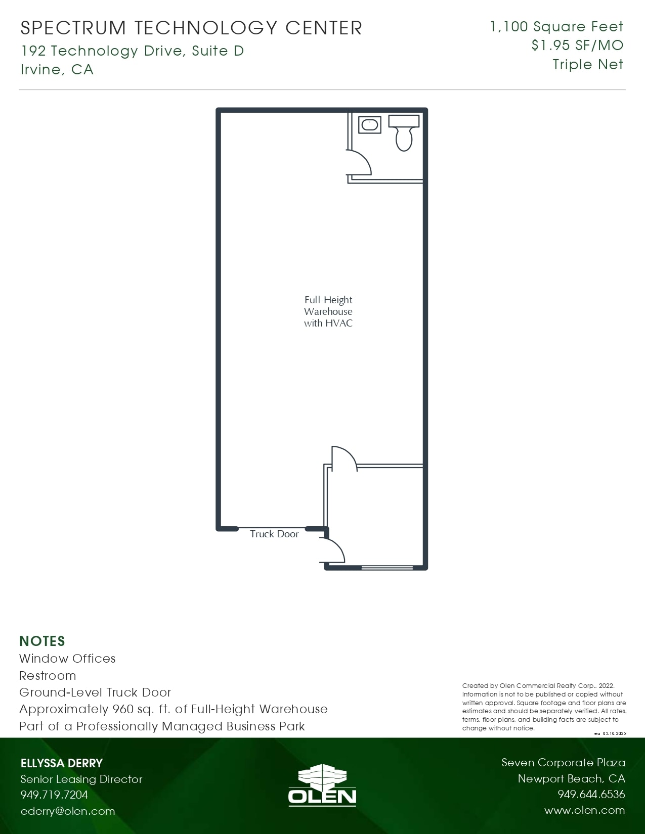 192 Technology Dr, Irvine, CA à louer Plan d’étage– Image 1 sur 1