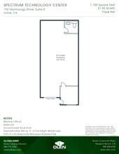 192 Technology Dr, Irvine, CA à louer Plan d’étage– Image 1 sur 1