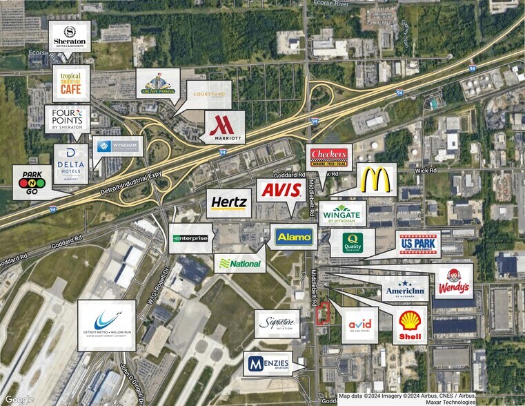 10236 Hyde Park St, Romulus, MI à vendre - Aérien – Image 1 sur 2