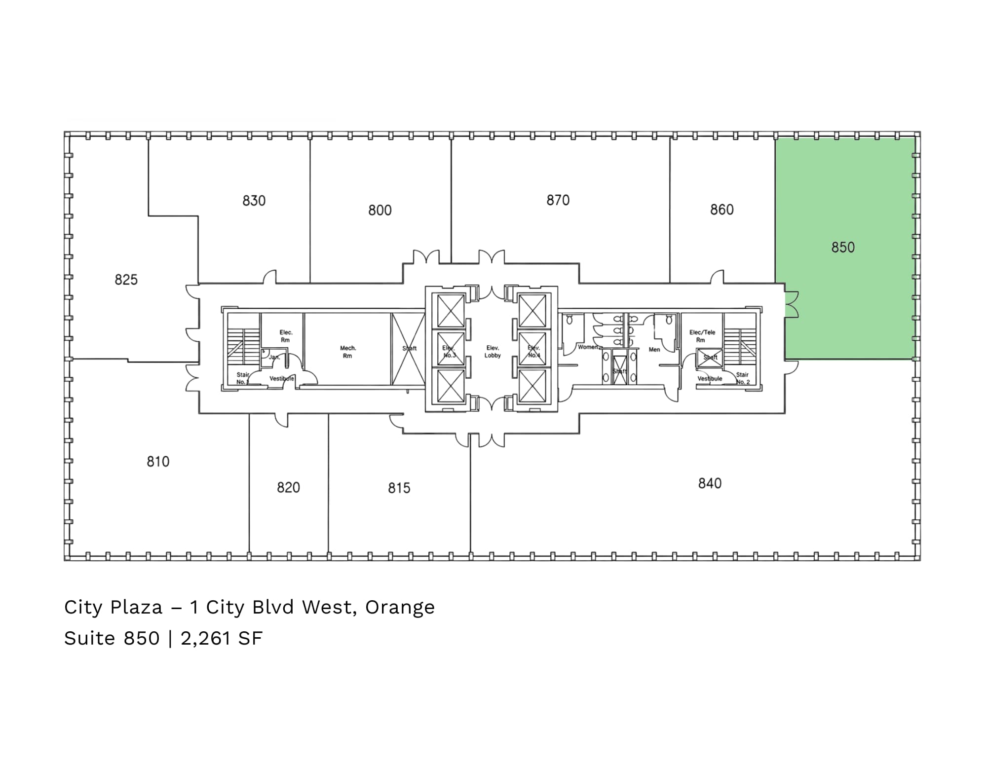 1 City Blvd W, Orange, CA à louer Plan d’étage– Image 1 sur 4
