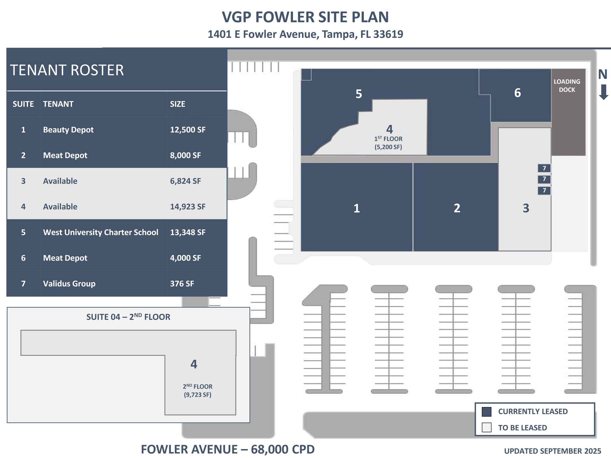 1401 E Fowler Ave, Tampa, FL à louer Plan de site– Image 1 sur 1