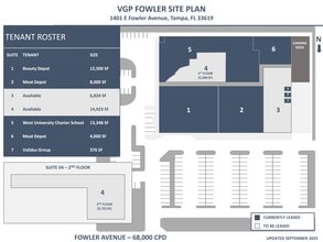 1401 E Fowler Ave, Tampa, FL à louer Plan de site– Image 1 sur 1