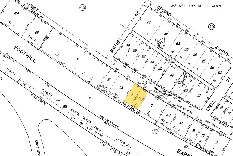 382 1st St, Los Altos, CA à louer - Plan cadastral – Image 2 sur 5