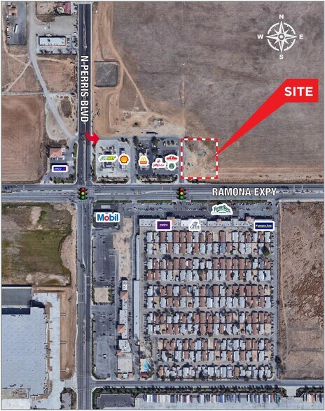 130 Ramona Expy, Perris, CA à vendre - Aérien – Image 2 sur 4