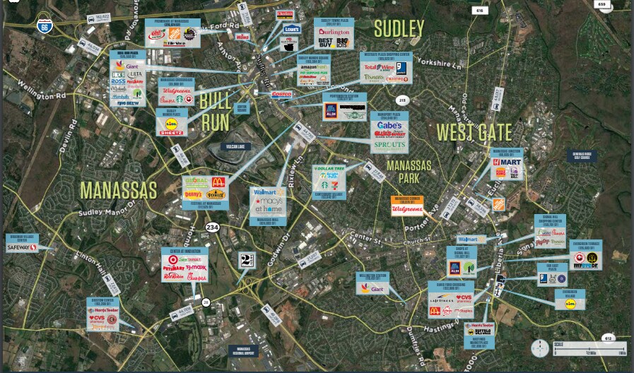 9221-9275 Sudley Rd, Manassas, VA à louer - Aérien – Image 3 sur 3