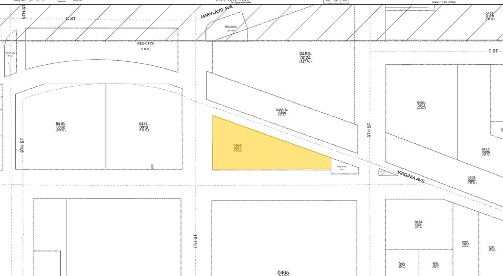 300 7th St SW, Washington, DC à louer - Plan cadastral – Image 2 sur 2