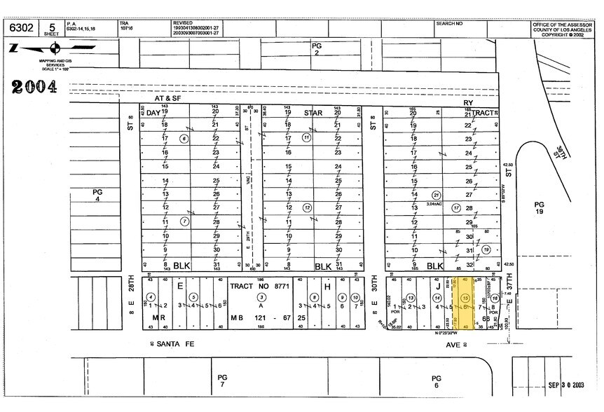 3680 S Santa Fe Ave, Vernon, CA à louer - Plan cadastral – Image 3 sur 6