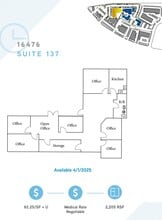 16476 Bernardo Center Dr, San Diego, CA à louer Plan d’étage– Image 1 sur 1