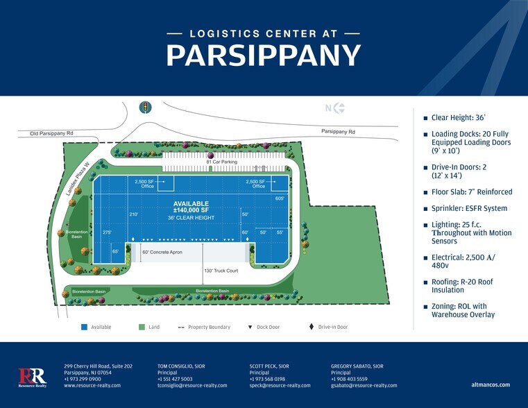 8 Lanidex Plz W, Parsippany, NJ à louer - Plan de site – Image 3 sur 3