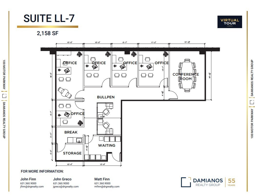 100 Motor Pkwy, Hauppauge, NY à louer Plan d’étage– Image 1 sur 1