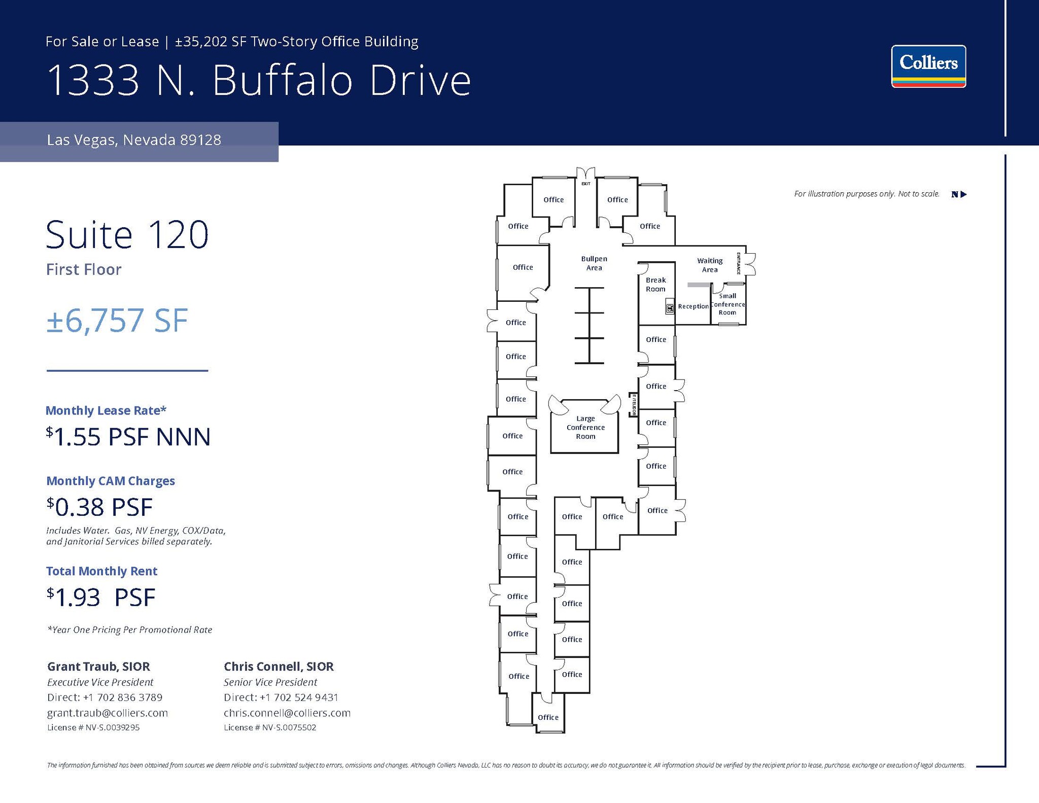 1333 N Buffalo Dr, Las Vegas, NV à louer Plan d’étage– Image 1 sur 1