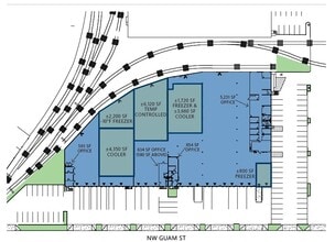 3571-3599 NW Yeon Ave, Portland, OR à louer Plan de site– Image 2 sur 2