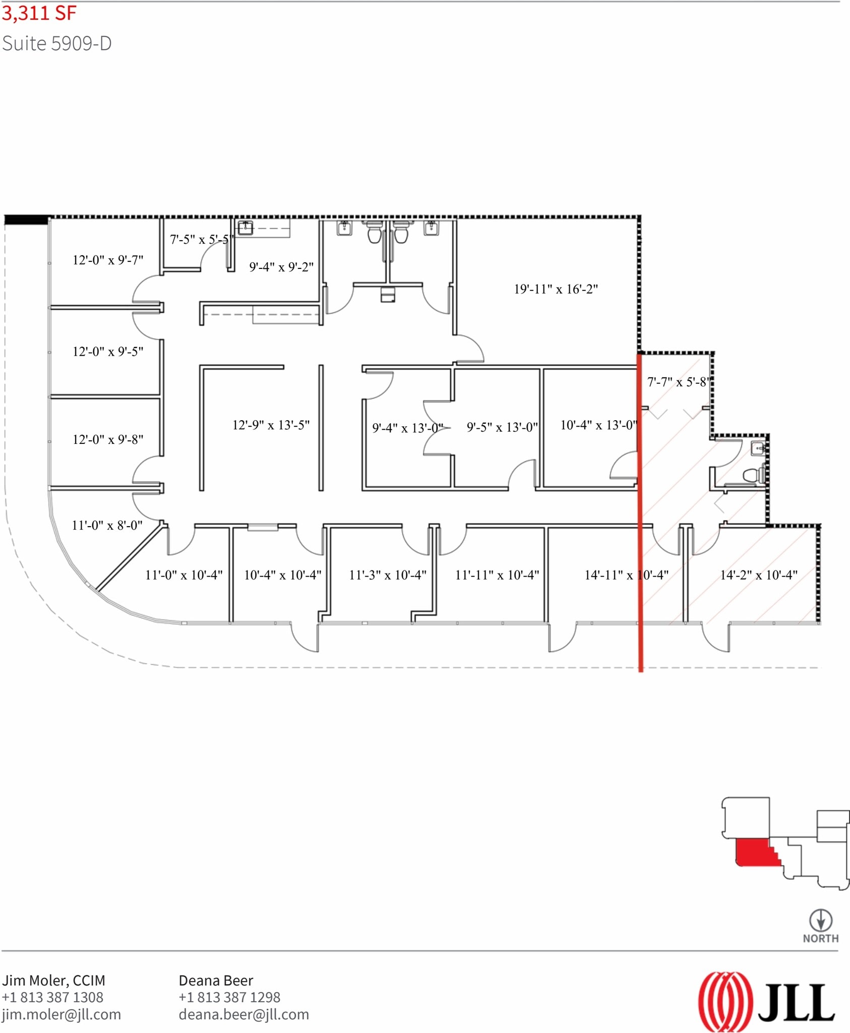 5909 Hampton Oaks Pky, Tampa, FL à louer Plan d’étage– Image 1 sur 1