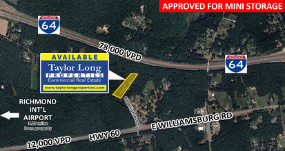 3820 Old Williamsburg Rd, Sandston, VA - VUE AÉRIENNE  vue de carte - Image1