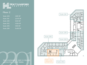 2201 N Collins St, Arlington, TX à louer Plan d’étage– Image 1 sur 1