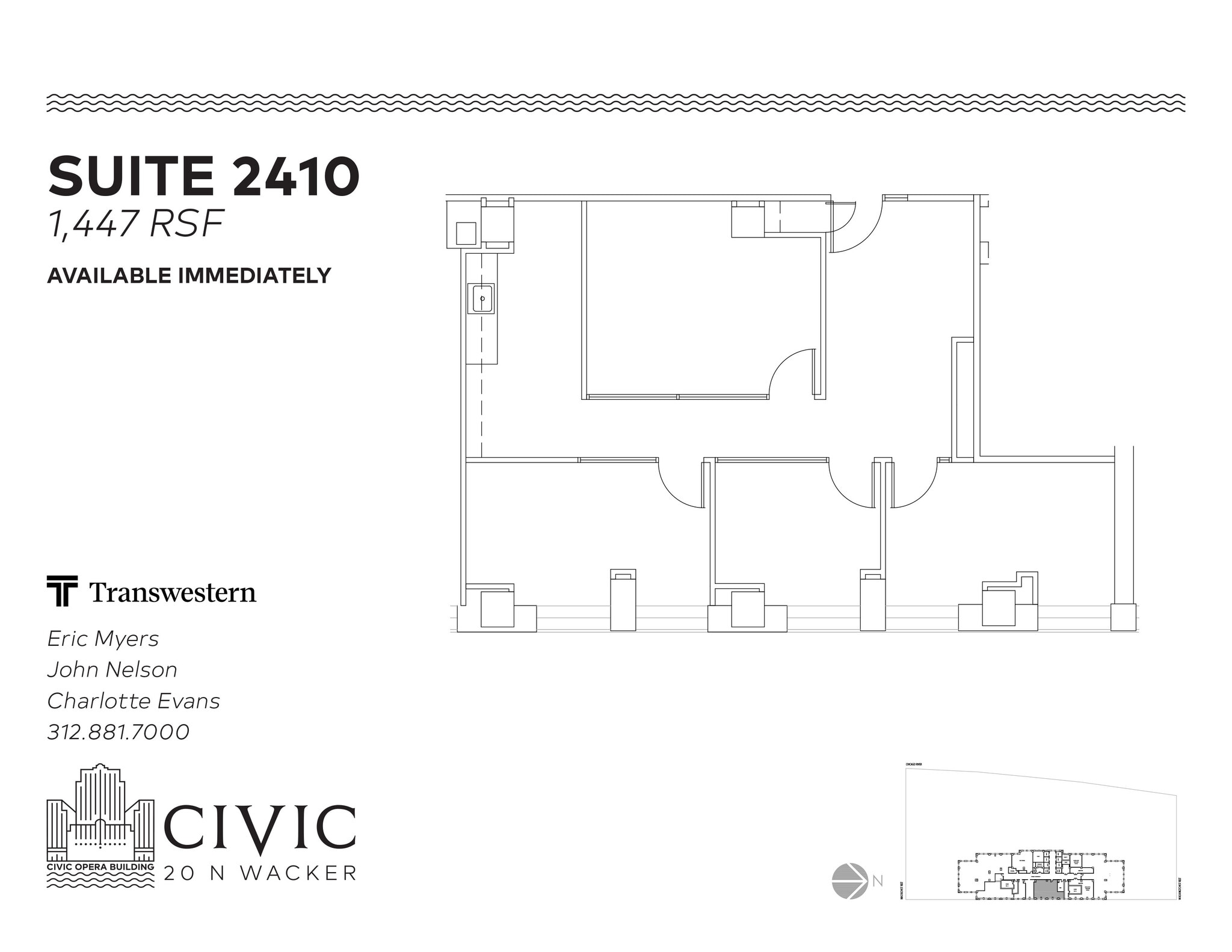 20 N Wacker Dr, Chicago, IL à louer Plan d’étage– Image 1 sur 1