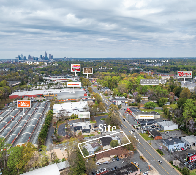 3734 Monroe Rd, Charlotte, NC à vendre - Aérien – Image 3 sur 4