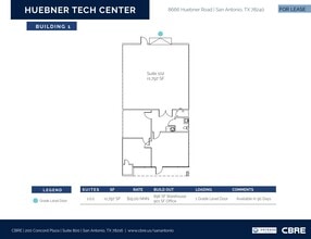 8666 Huebner Rd, San Antonio, TX à louer Plan d’étage– Image 1 sur 1