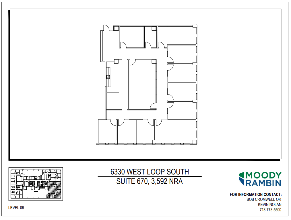 6330 West Loop S, Bellaire, TX à louer Plan d’étage– Image 1 sur 1