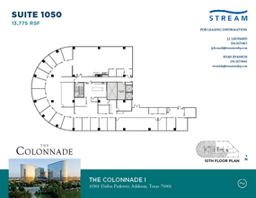 15301 N Dallas Pky, Addison, TX à louer Plan d’étage– Image 1 sur 1