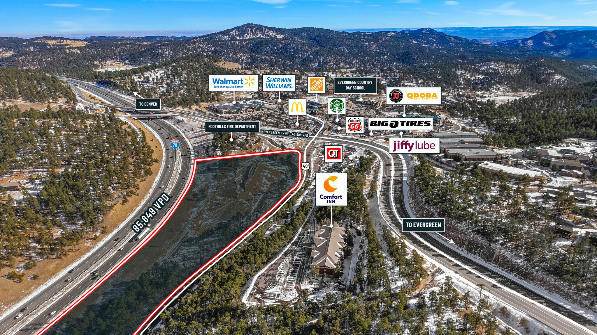 29259-29339 US Hwy 40, Evergreen, CO à vendre Photo de l’immeuble– Image 1 sur 5